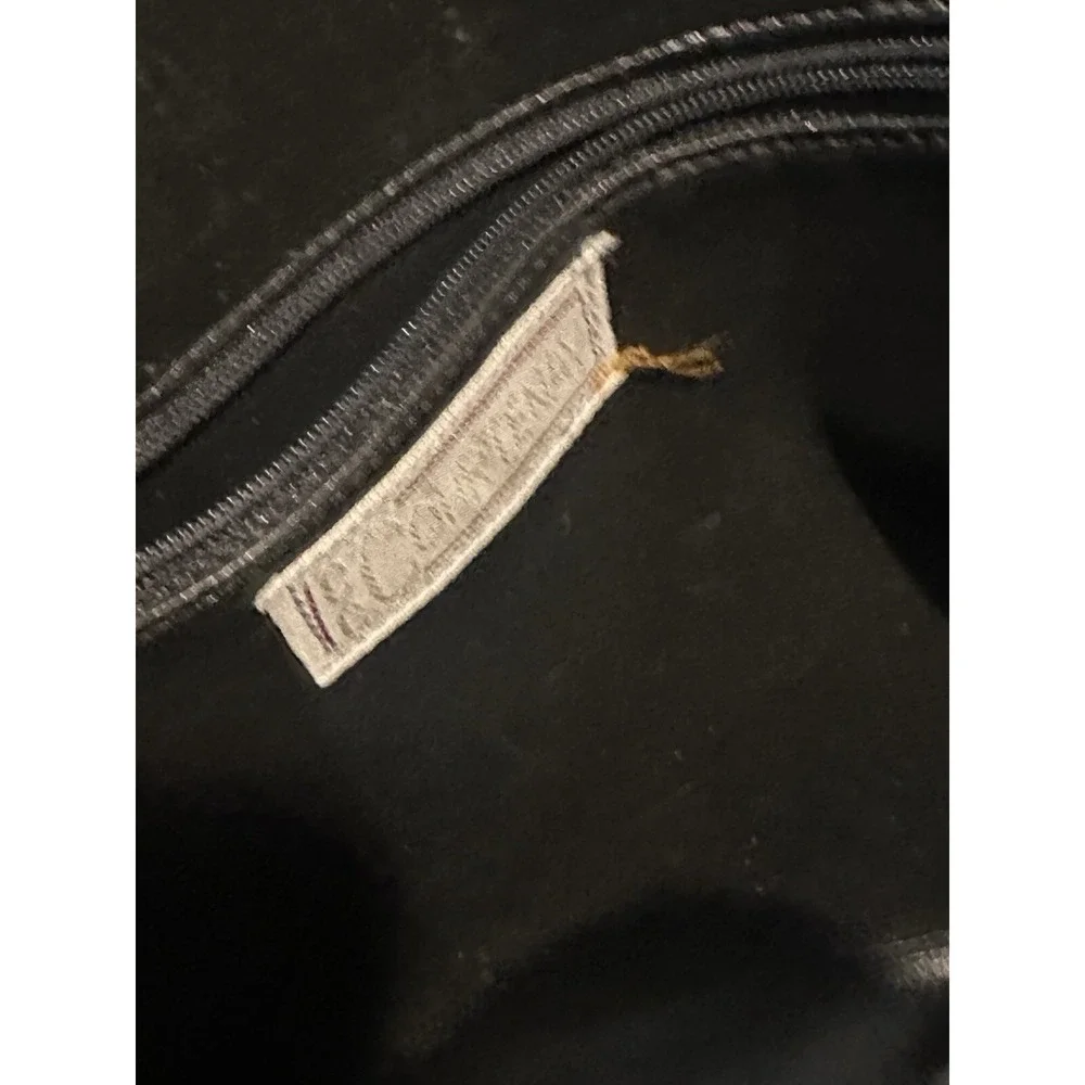 Vintage Courtenay Blk‎ Suede Leather Shoulder Bag